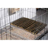 Wooden DIY Toy Rodents Chewing & Climbing Bridge Chinchillas Cage Tunnel/Hideout/Hut/Ramp/Divider for Small Animal Guinea Pig（17*28 natural wood color） In Australia - Darrahopens