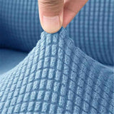 2 Pcs Plaid Stretch Armrest Covers Solid Color Non-Slip Arm Covers for Chairs Couch Sofa Armchair Slipcovers for Recliner Sofa with Twist Pins, denim blue In Australia - Darrahopens