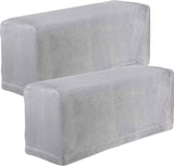 2Pcs Stretch Fabric Armrest Covers Anti-Slip  Recliner Armchair Couch Armrest Protector Furniture Protector Armchair light gray In Australia - Darrahopens