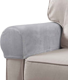 2Pcs Stretch Fabric Armrest Covers Anti-Slip  Recliner Armchair Couch Armrest Protector Furniture Protector Armchair light gray In Australia - Darrahopens