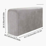 2Pcs Stretch Fabric Armrest Covers Anti-Slip  Recliner Armchair Couch Armrest Protector Furniture Protector Armchair light gray In Australia - Darrahopens