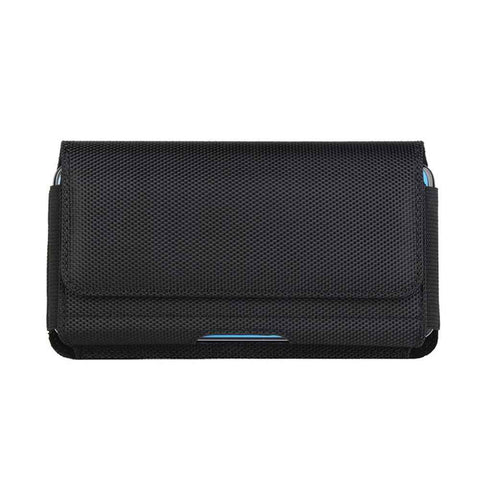 Rugged Oxford cloth Cell Phone Holster Belt Loop Pouch Holder Belt Case , men's waist cover（5.5/6.7in Black） In Australia - Darrahopens