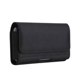 Rugged Oxford cloth Cell Phone Holster Belt Loop Pouch Holder Belt Case , men's waist cover（5.5/6.7in Black） In Australia - Darrahopens