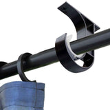 Curtain Rod Brackets 6pcs Black Curtain Rod Holder for Drapery Rod with Diameter Window Drapery Rod Bracket Installed to The Ceiling Only In Australia - Darrahopens