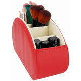 Remote Control Holders Organizer Box with 5 Compartment PU Leather Multi-functional Office Desk Storage Caddy Store Tv Remote for Media Player,Brush,Pencil,Glassees&Office Supplies (Red) In Australia - Darrahopens