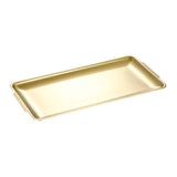 Stainless Steel Heavy-Duty Lerving Trays, Gold Rectangular Plates for Food, Fruit, Party, Wedding, Christmas, Chip and Scratch Resistant（32*16cm） In Australia - Darrahopens