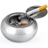 Stainless Steel Cigarette Ashtray with Lid, maxin Smokeless Ashtray Indoor Desktop Smoking Ash Tray for Home office Decoration- Gold Small Size In Australia - Darrahopens
