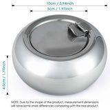 Stainless Steel Cigarette Ashtray with Lid, maxin Smokeless Ashtray Indoor Desktop Smoking Ash Tray for Home office Decoration- Gold Small Size In Australia - Darrahopens