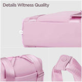 Mini Gym Bag for Women with Adjustable Wide Strap - Lightweight Waterproof Duffle & Crossbody Travel Bag with Wet/Dry Compartments, Multi-Pocket Design for Gym Clothes & Essentials（Pink） In Australia - Darrahopens