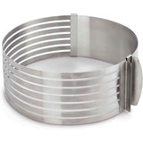 Cake Leveler Slicer, Adjustable Round Cake Rings, Cake cutter  Stainless Steel Cake Slicing Accessories, 6 inch In Australia - Darrahopens