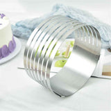 Cake Leveler Slicer, Adjustable Round Cake Rings, Cake cutter  Stainless Steel Cake Slicing Accessories, 6 inch In Australia - Darrahopens
