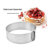 Cake Leveler Slicer, Adjustable Round Cake Rings, Cake cutter  Stainless Steel Cake Slicing Accessories, 6 inch In Australia - Darrahopens