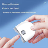 Automatic Electric Nail Clipper, Electric Nail Filer, USB Rechargeable with Nail Clipping Storage, Safe for Babies, Childrens, Adults, Seniors and Caregivers, White In Australia - Darrahopens