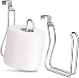 2 pieces - Diamond free hanging bathroom tissue roll dispenser suitable for small bathrooms, RVs, and campers - space saving storage hook (silver) In Australia - Darrahopens