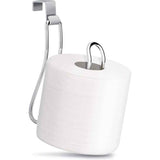2 pieces - Diamond free hanging bathroom tissue roll dispenser suitable for small bathrooms, RVs, and campers - space saving storage hook (silver) In Australia - Darrahopens