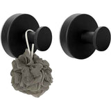 Suction Cup Hooks for Shower, Removable Towel Hooks for Bathrooms Wall, Glass, Window No Drill Shower Suction Hooks for Hanging, Robe, Loofah, Wreath 4 Pcs Black In Australia - Darrahopens