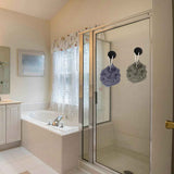 Suction Cup Hooks for Shower, Removable Towel Hooks for Bathrooms Wall, Glass, Window No Drill Shower Suction Hooks for Hanging, Robe, Loofah, Wreath 4 Pcs Black In Australia - Darrahopens