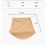 Neck Warmer Scarf for Woman Thickened Warm Neck Gaiter with Two Buttons Riding Windproof Warm Scarf（skin color） In Australia - Darrahopens