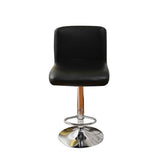 Waterproof Bar Stools Cover with Back Stretch PU Barstools Slipcovers Counter Height Bar Stool Covers Protector Square Swivel Barstool Covers for Kitchen Bar Set of 2 Black In Australia - Darrahopens
