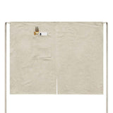 Linen Half Apron Bistro Apron  Half Apron with Pockets Craft Waist Apron for Cooking Baking Gardening Art  beige  (straight insertion bag) In Australia - Darrahopens