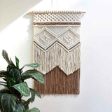 Hanging Tapestry Hand Woven Tapestries Boho Wall Art Decor Home Wall Decor Wall , Brown（40*70cm） In Australia - Darrahopens