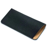 2pcs Women's Eyeglass Case Leather Soft Holder Pocket Cases Slim Travel Pouch for Sunglasses Eyeglasses Readers（black） In Australia - Darrahopens
