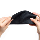 2pcs Women's Eyeglass Case Leather Soft Holder Pocket Cases Slim Travel Pouch for Sunglasses Eyeglasses Readers（black） In Australia - Darrahopens