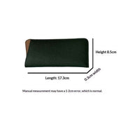 2pcs Women's Eyeglass Case Leather Soft Holder Pocket Cases Slim Travel Pouch for Sunglasses Eyeglasses Readers（black） In Australia - Darrahopens