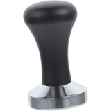 Solid wood powder press 304 stainless steel coffee powder hammer solid wood handle 53mm coffee machine solid powder hammer（Black beech wood - electroplated iron base） In Australia - Darrahopens