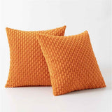 Throw Pillow Covers 18*18Set of 2 Fall Pillow Covers, Decorative Throw Pillows for Couch, Bed, and Home Decor（tangerine orange） In Australia - Darrahopens