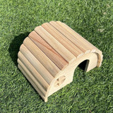 Wooden Hamster House, Arched Hideout Small Animal Hideout Hamsters Nesting Habitat for Gerbils Chinchillas Guinea Pigs Small Animals（18*12.8*10.5cm） In Australia - Darrahopens
