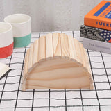 Wooden Hamster House, Arched Hideout Small Animal Hideout Hamsters Nesting Habitat for Gerbils Chinchillas Guinea Pigs Small Animals（18*12.8*10.5cm） In Australia - Darrahopens
