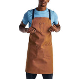 Professional Chef Apron with Pockets - Kitchen Apron for Men - Grilling Apron - Chef Aprons for Men - Apron for Women -  Cotton Canvas Fabric（light brown） In Australia - Darrahopens