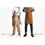 Professional Chef Apron with Pockets - Kitchen Apron for Men - Grilling Apron - Chef Aprons for Men - Apron for Women -  Cotton Canvas Fabric（light brown） In Australia - Darrahopens