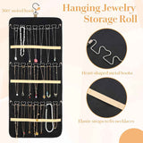 Hanging Jewelry Organizer- Dual-Sided Hanging Jewelry Organizers and Storage for Necklaces, Earrings Holder on Closet, Wall, Door, Christmas Gifts for Women,Black  L In Australia - Darrahopens