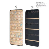 Hanging Jewelry Organizer- Dual-Sided Hanging Jewelry Organizers and Storage for Necklaces, Earrings Holder on Closet, Wall, Door, Christmas Gifts for Women,Black  L In Australia - Darrahopens