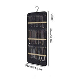 Hanging Jewelry Organizer- Dual-Sided Hanging Jewelry Organizers and Storage for Necklaces, Earrings Holder on Closet, Wall, Door, Christmas Gifts for Women,Black  L In Australia - Darrahopens