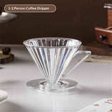 Coffee Dripper, Resuable Pour Over Coffee Maker With Handle, Slow Brewing Coffee Pour Over for Cafe, Travel, Home&Offices, Single Cup Coffee Pour Over 1-2 people [V-31] In Australia - Darrahopens