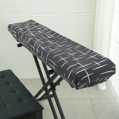 Piano Dust Cover Weighted Keyboard Small Keyboard Piano Covers Waterproof Locking Clasp Keep It From Dust and Dirt （Medium size piano case） In Australia - Darrahopens