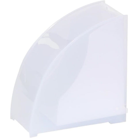 Coffee Filter Paper Holder with Dustproof Cover Coffee Filter Storage Container Filter Paper Box (Large for v02 filter paper)white