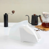 Coffee Filter Paper Holder with Dustproof Cover Coffee Filter Storage Container Filter Paper Box (Large for v02 filter paper)white In Australia - Darrahopens