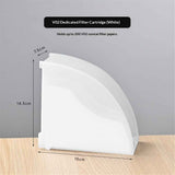 Coffee Filter Paper Holder with Dustproof Cover Coffee Filter Storage Container Filter Paper Box (Large for v02 filter paper)white In Australia - Darrahopens