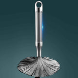 304 stainless steel pot brush, household long handle cleaning and stain removal brush, nano steel wire brush, kitchen pot washing brush In Australia - Darrahopens