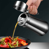 Olive Oil Dispenser, 500ML Stainless Steel Bottle with Lid, Leak Proof, Salad Dressing Storage, Cooking & BBQ In Australia - Darrahopens
