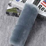 Soft and comfortable wool car seat belt cover, 2-piece fluffy seat belt cushion, wool leather shoulder strap for adults, children, men and women (gray) In Australia - Darrahopens
