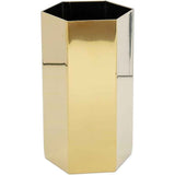 Pen Holder, Gold Pen Holder Sixsided Vase Hexagonal Nordic Stainless Steel Metal Golden Container Stainless Alloy Ornaments Make Up Organizer Gold Pencil Holders In Australia - Darrahopens