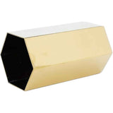 Pen Holder, Gold Pen Holder Sixsided Vase Hexagonal Nordic Stainless Steel Metal Golden Container Stainless Alloy Ornaments Make Up Organizer Gold Pencil Holders In Australia - Darrahopens