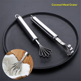 Stainless Steel Coconut Meat Scraper Grater, Multi-Purpose Fish Skin Scale Planer Peeler Remover for Kitchen（4Pack） In Australia - Darrahopens