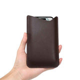 Leather Cell Phone Holster, Cell Phone Pouch Holder Men, Universal Leather Phone Sleeve Leather Wallet Holster Phone Bag  brown, medium size In Australia - Darrahopens