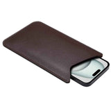 Leather Cell Phone Holster, Cell Phone Pouch Holder Men, Universal Leather Phone Sleeve Leather Wallet Holster Phone Bag  brown, medium size In Australia - Darrahopens